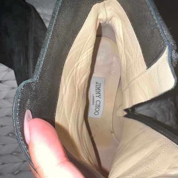 Jimmy Choo Golden and Black Suede Booties!! - Picture 12 of 15